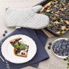 Orion Cotton oven mitt with silver finish 1 pc.
