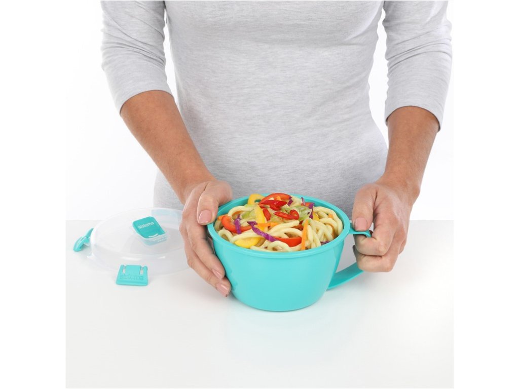 Contenitore per noodles e patatine fritte per microonde Sistema 940 ml, mix di colori