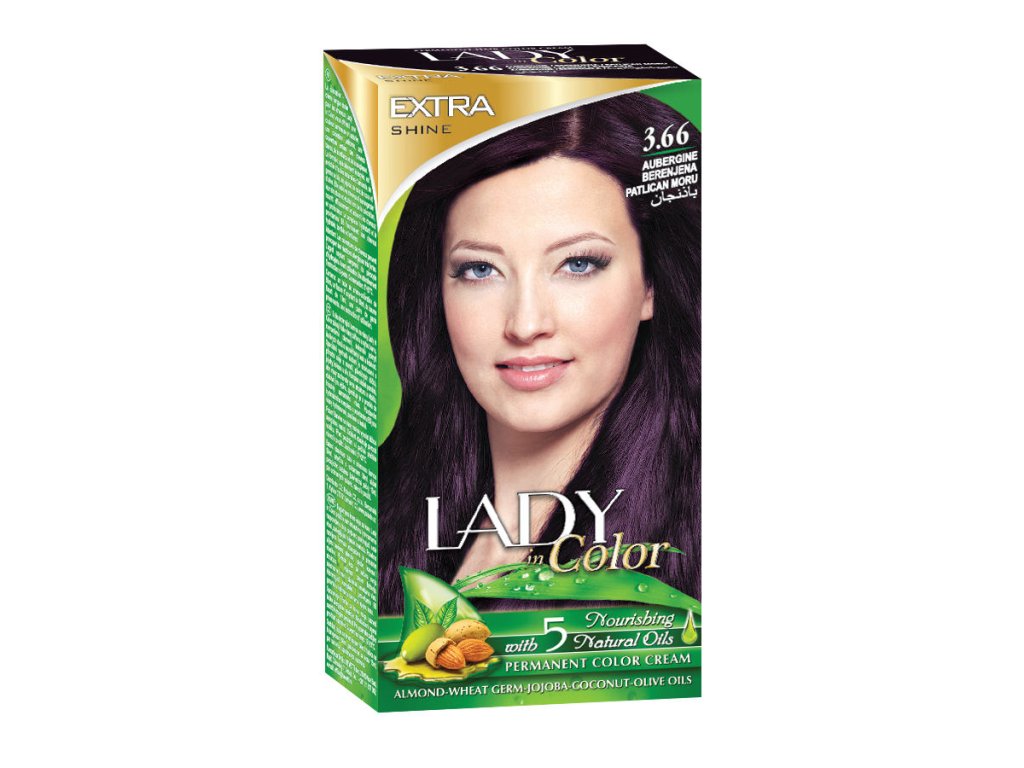 Colore per capelli LADY in Color, 3.66 Melanzana