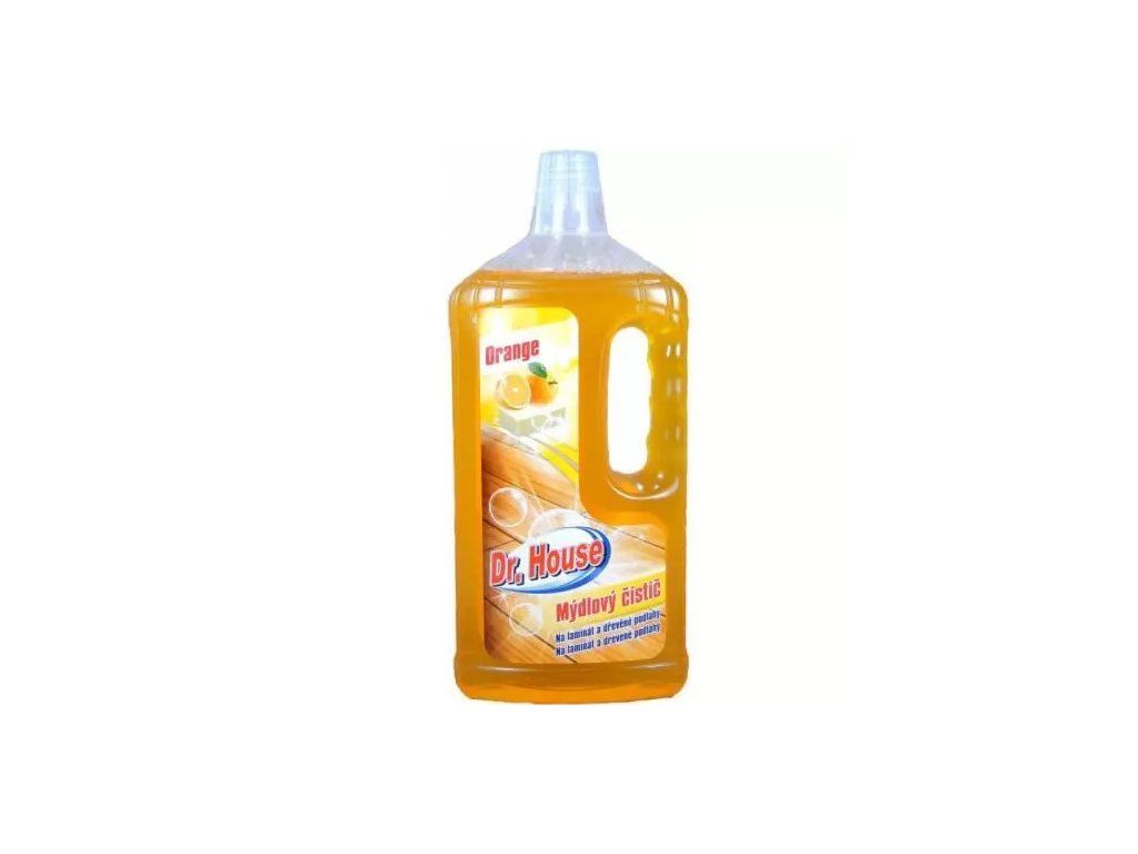 Detergente per legno e laminato Dr. House, colore arancione, 1 litro.