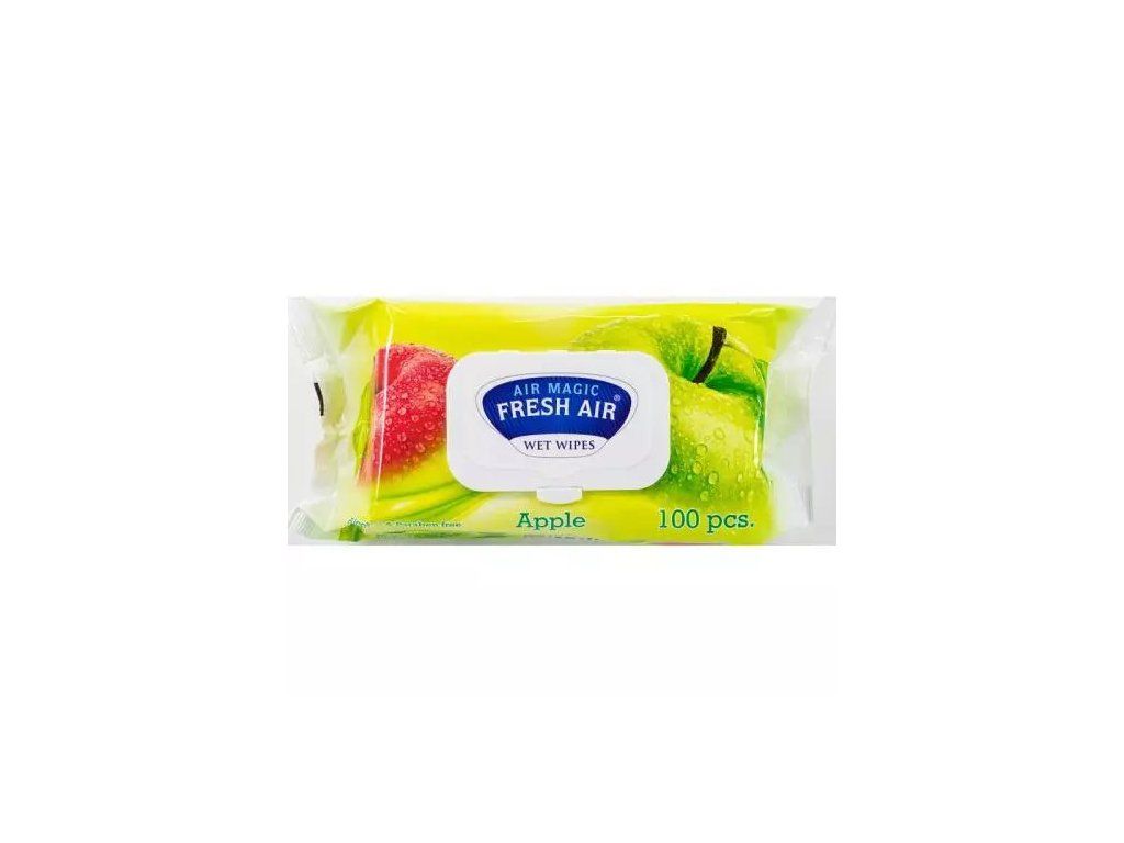 Salviette umidificate Fresh Air, 100 pezzi, colore mela