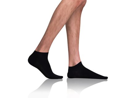 BAMBUS AIR IN-SHOE SOCKS - Calzini corti in bambù da uomo - neri 39 - 42