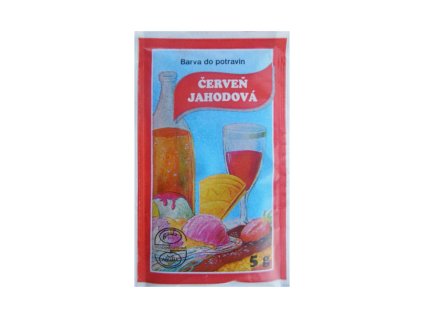 88726 barva potravin 5g praskova jahodova