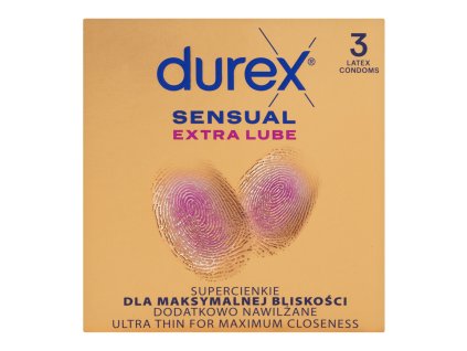 Preservativi Durex (3 pezzi/scatola) Sens Extra Lube