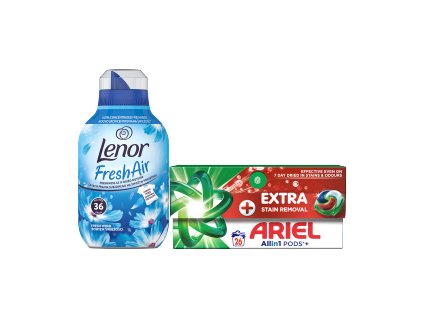 Capsule Ariel 26PD + ammorbidente Lenor 36PD