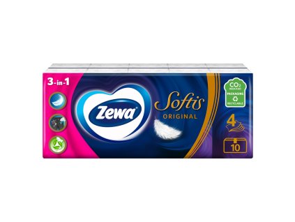 Fazzoletti ZEWA (10x9pz/fol) 4vr Softis