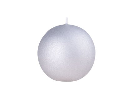 Candele esclusive Emocio Ball 56 mm argento opaco