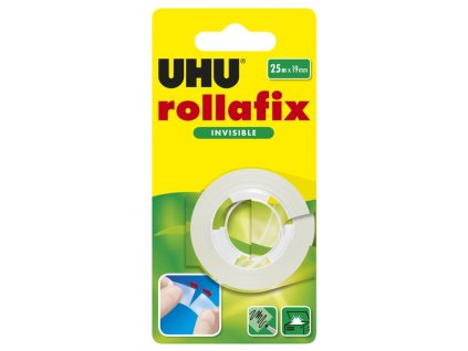 Nastro adesivo UHU Rollafix Refill Invisible Blister 25 m