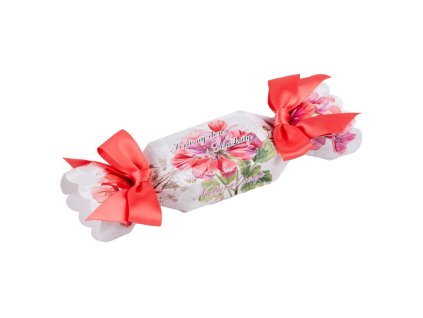 Sapone Beautiful Day con Gerani in scatola di colore rosa antico 20g