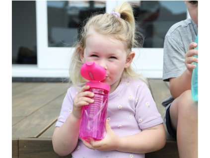 Sistema Hydrate Quick Flip Top Straw Bottle 520 ml, rosa