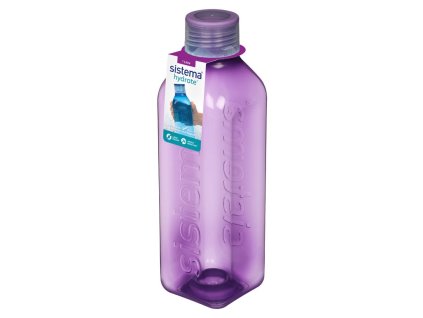 Sistema Hydrate Square 1 l bottiglia quadrata con tappo a vite, viola