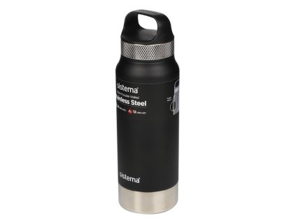 Sistema Hydrate Thermos in acciaio inox 650 ml, nero