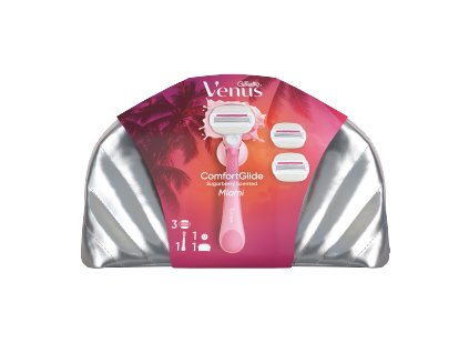 Set regalo Gillette Venus Sugar per donna (rifinitore+3 lamette+supporto+borsa)