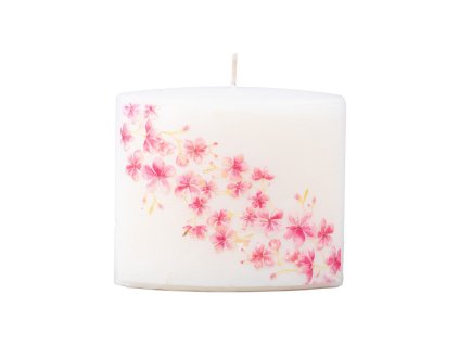 Fiori ellittici, candela 115x53x100 mm