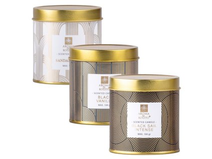 Candela profumata Aroma Di Rogito in latta, mix di colori 72x78mm