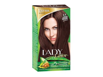 Tinta per capelli LADY in Color, 4.4 Castano