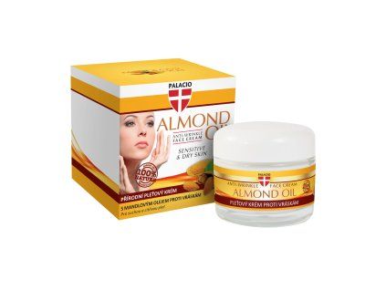 PALACIO Crema viso all'olio di mandorle, 50 ml