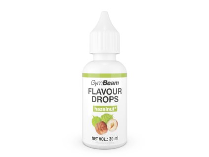 flavor drops hazelnut 30 ml gymbeam 1