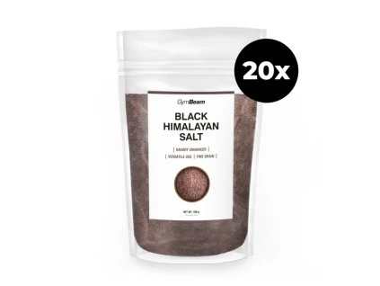 himalayan black salt 20x500 g gymbeam
