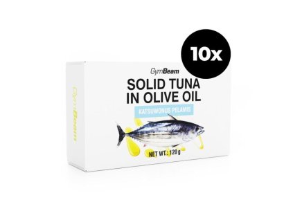 solid tuna in olive oil 120 g gymbeam bulk10 1