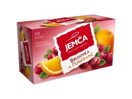 Tè alla frutta Jemča, mirtillo rosso e arancia, 40 g