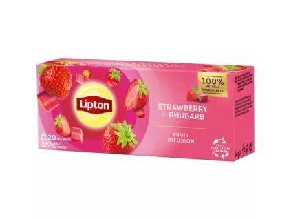 Infuso di frutta Lipton fragola e rabarbaro @20x1,6g