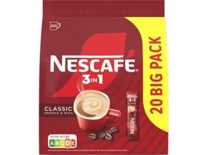 Nescafe 3 in 1 mix classico, confezione da 20 bustine da 330 g