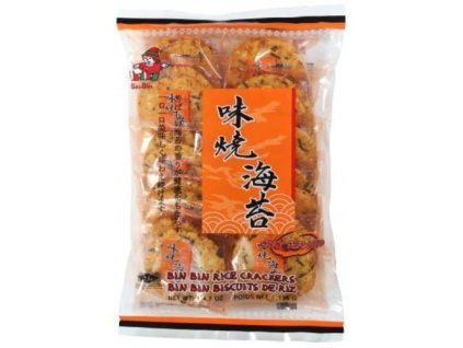 Bin Bin, cracker di riso al gusto di alghe, 135 g