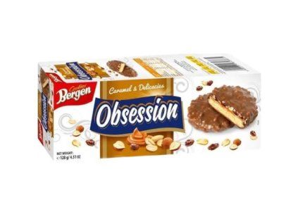 Biscotti Bergen Obsession 128g caramello e delizie classiche 128g