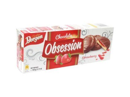 Biscotti Bergen Obsession alla fragola 128g
