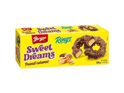 Anelli Bergen Sweet Dreams al caramello e arachidi 128g