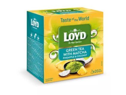 Loyd Tea Pyramid World Green con matcha, ananas e cocco 30g