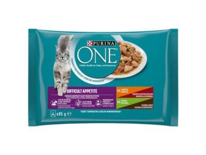 Bustine Purina One mp per appetito difficile, mini filetti di pollo @4x85g