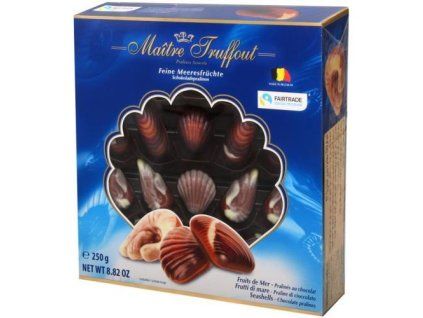 Praline MaitreTruffout a forma di conchiglie blu 250g