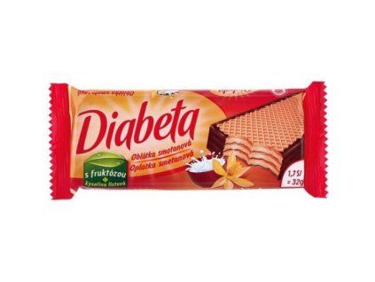 Cialde Dibeta ricoperte a metà con crema e vaniglia 32g
