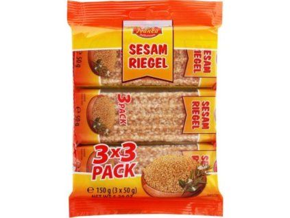 Barrette Ivanka al caramello e sesamo 150 g (3x50 g)