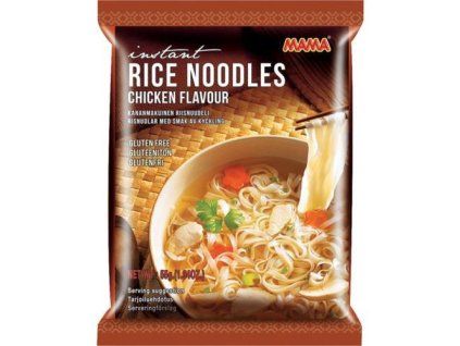 Spaghetti di riso istantanei MAMA al gusto di pollo 55 g
