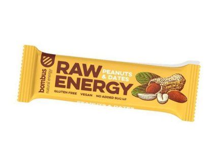 Bombus Raw Energy arachidi e datteri 50g