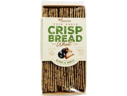 Pane integrale a crosta corta Danvita con olive e aglio 130 g