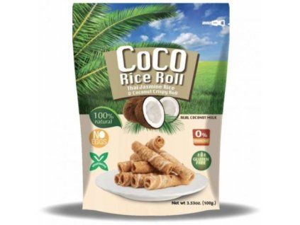 COCO, involtini di riso croccanti al gusto di cocco, 100 g