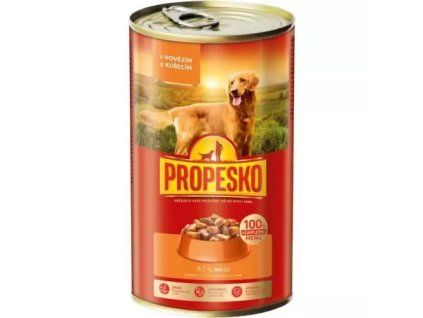Pezzi di manzo Propesko, salsa di pollo 1,24 kg