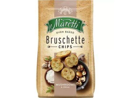 Bruschetta Maretti con funghi e salsa alla panna 140 g