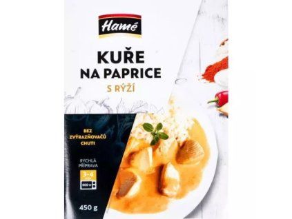 Pollo riccio con peperoni e riso al vapore 450 g