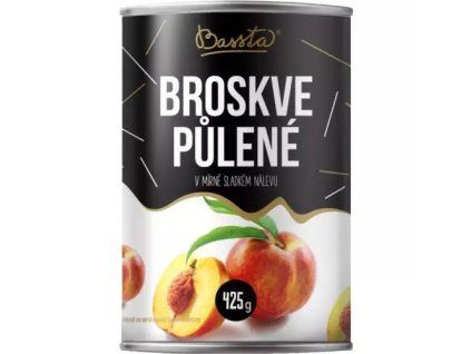 Pesche Bassta, tagliate a metà e sbucciate, 425 g