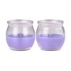 Candela profumata Emocio in vetro alla lavanda francese 2 pezzi in scatola di plastica 56x55mm