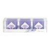 Candela profumata Emocio in vetro Lavanda francese 3 pezzi in una scatola 51x51x52mm