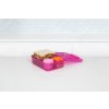 Sistema Divided Lunch Bento Snack Box con contenitore per yogurt e 2 vassoi da 1,65 l, colori misti