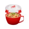 Sistema Ciotola per noodles al microonde 940 ml, rossa