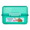 Sistema Lunch Cube Contenitore per Snack Diviso con 2 Scomparti 1,4 l, Menta