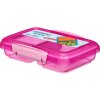 Sistema Lunch Small Split Lunch box a 2 scomparti 350 ml, rosa